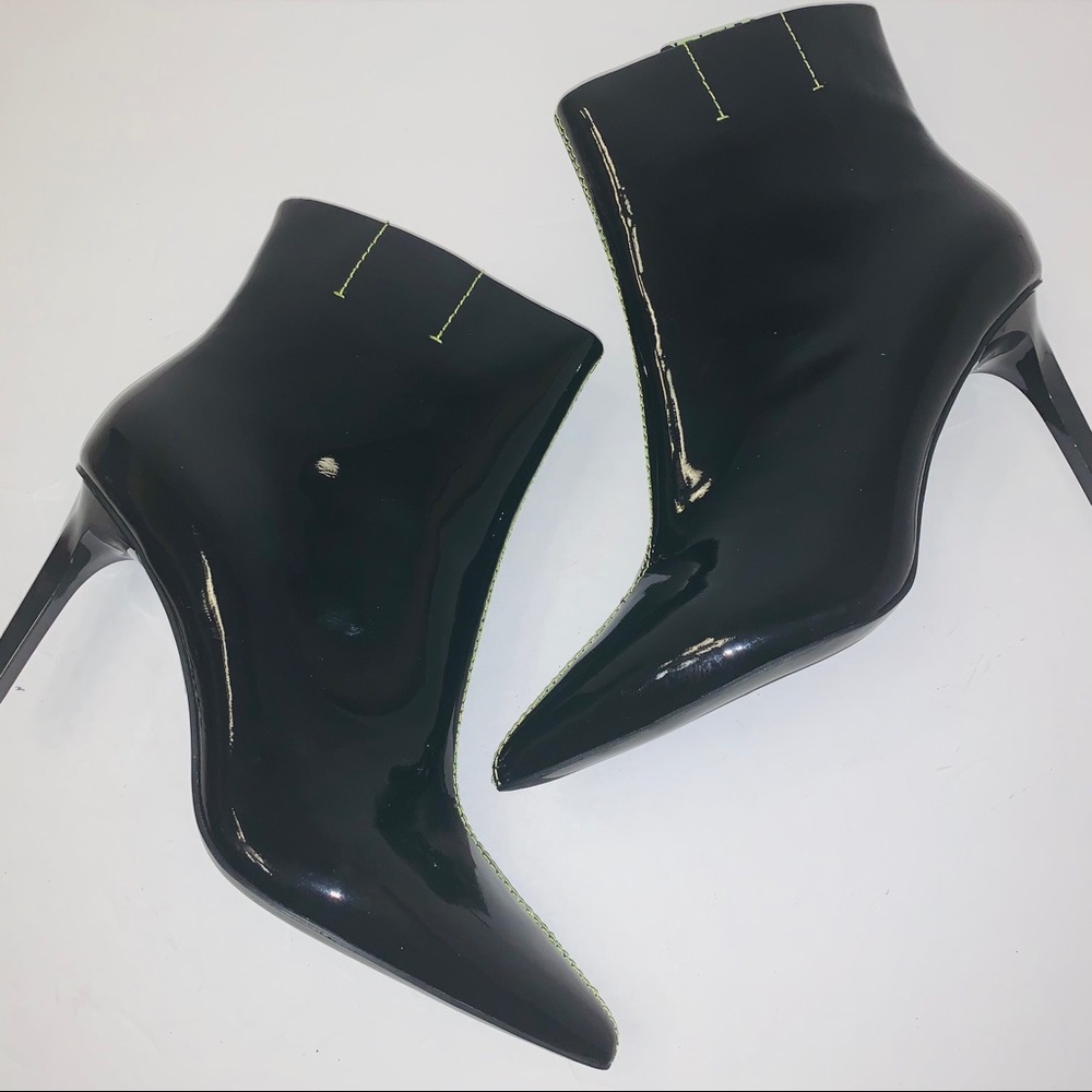 Ash ANGEL Black Patent Leather Ankle Boot NWOT B12/12 - Picture 2 of 15